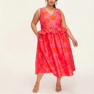 Kate Spade x Target Classic Rose Peplum Dress size 20